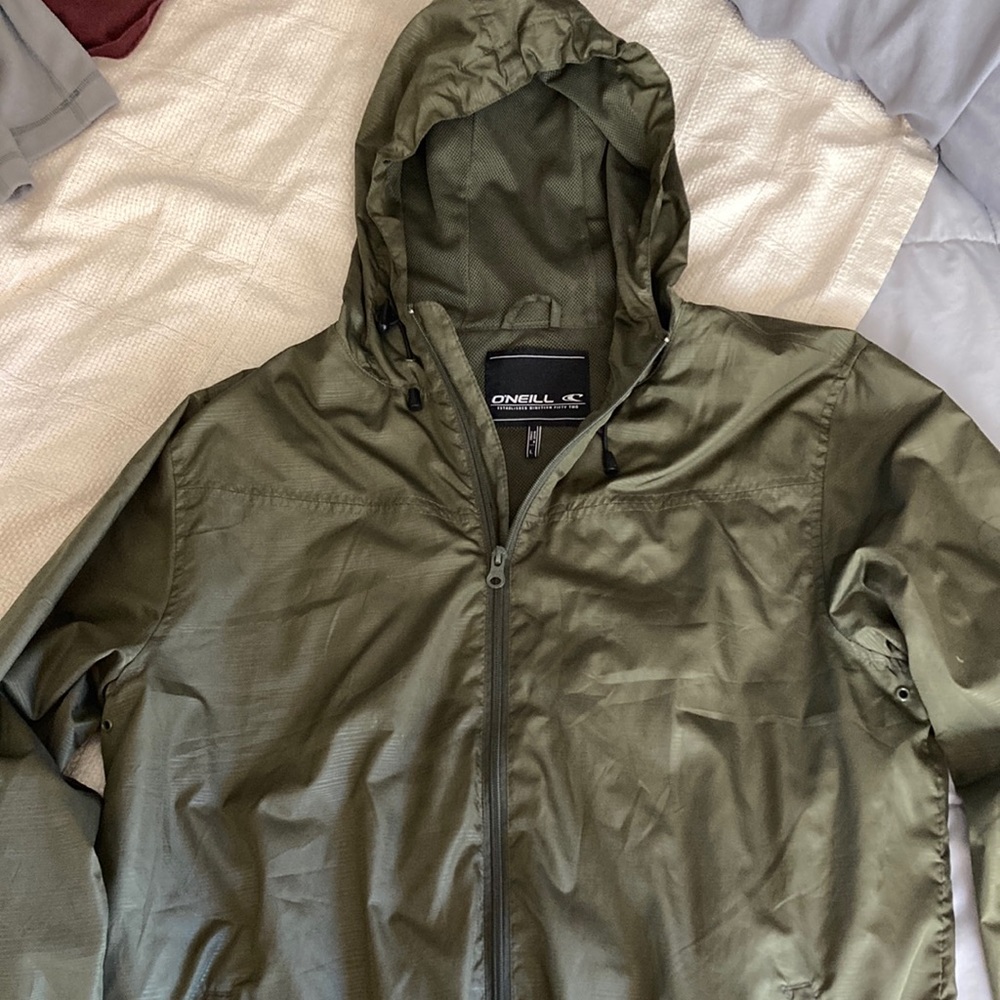 O'Neill Olive Green Windbreaker Jacket